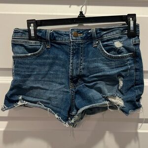Wrangler high rise jean shorts